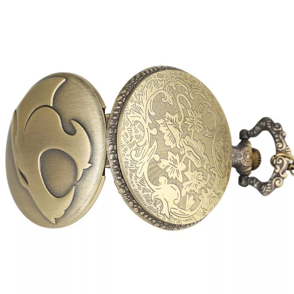 ThunderCats Pocket Watch NEW Cartoon Gift Thunder Cats Anime Vintage Bronze - Picture 5 of 5